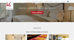 Desktop Screenshot of hotelcolonialrosario.com