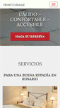 Mobile Screenshot of hotelcolonialrosario.com