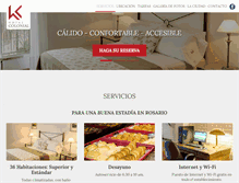 Tablet Screenshot of hotelcolonialrosario.com